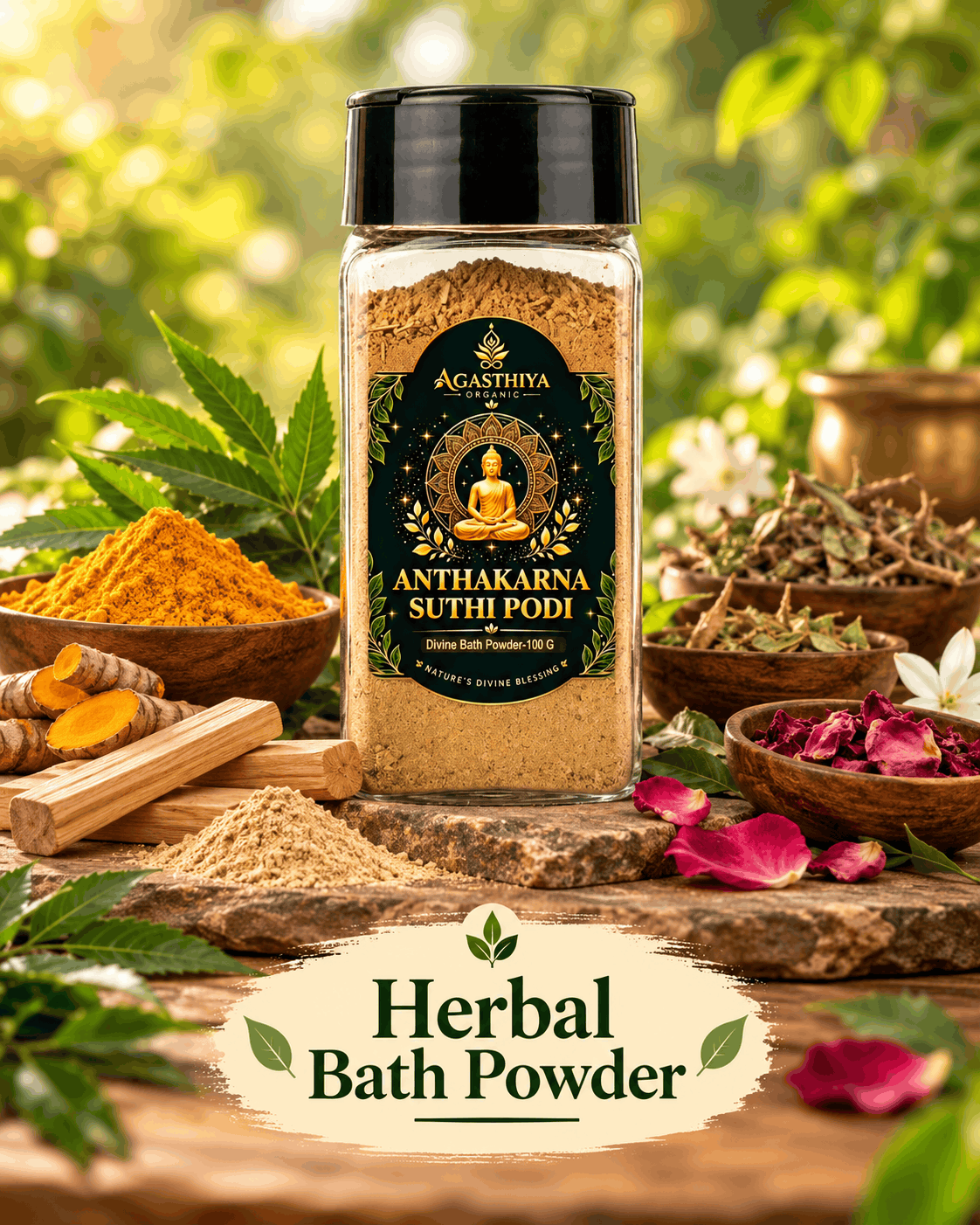 Explore Agasthiya Organic Herbal Bath Powder
